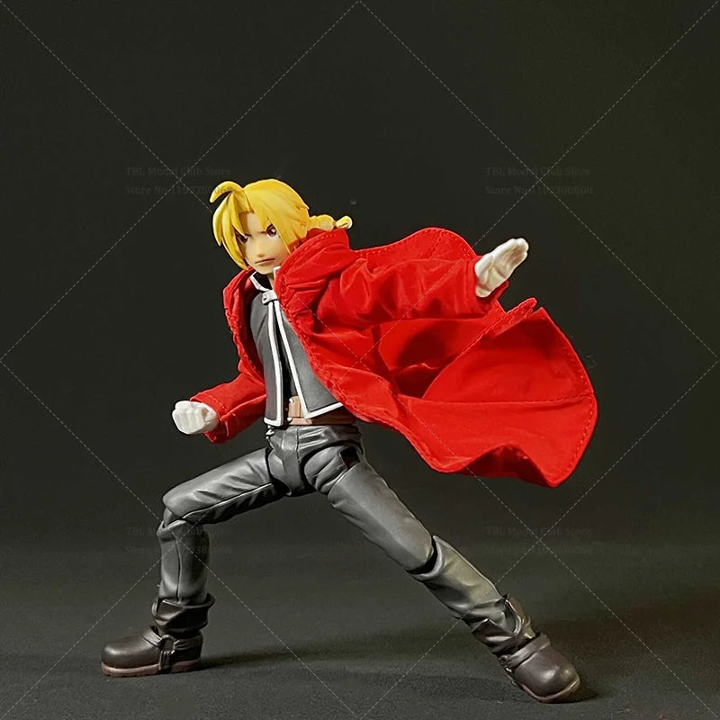 1/12 Scale Male Clothes Windbreaker Fullmetal Alchemist Edward Elric Japanese Anime For SHF 6-inch Action Figure Soldier Scene