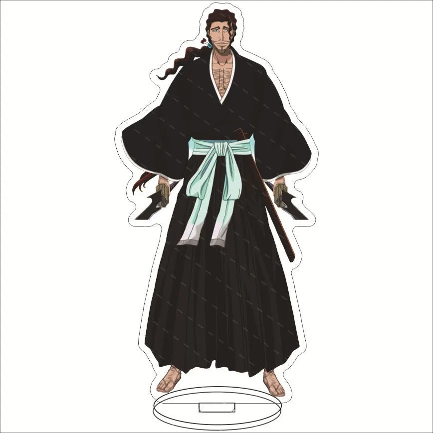 Anime BLEACH Acrylic Stand Manga Figures Kurosaki Ichigo Miniatures Figurines Garage Kits Model Toys GK Ornaments Decoration