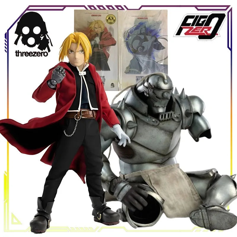 Threezero Original FigZero Series FULLMETAL ALCHEMIST Anime Action Figure Model Toys Collectible Model Ornaments Gifts for Boys