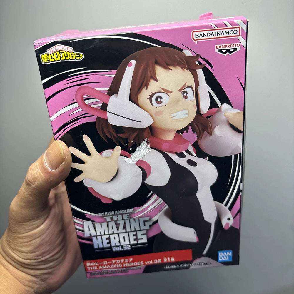 In Stock BANDAI Banpresto Original Anime My Hero Academia-Ochaco Uraraka Anime Figures Model Collection PVC Model Toys