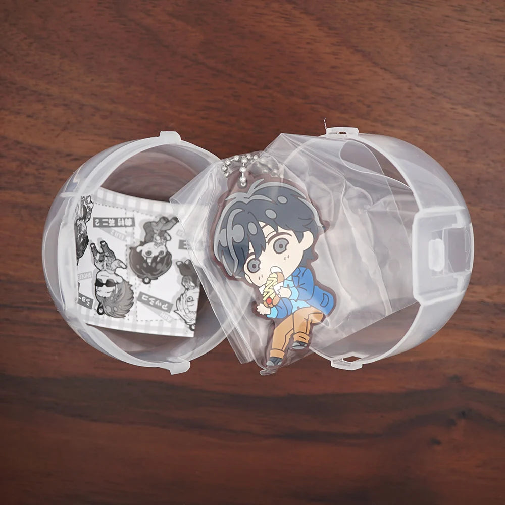 BANANA FISH Anime Ash Lynx Shorter Wong Rubber Keychain Ornament Toys Collection Gift