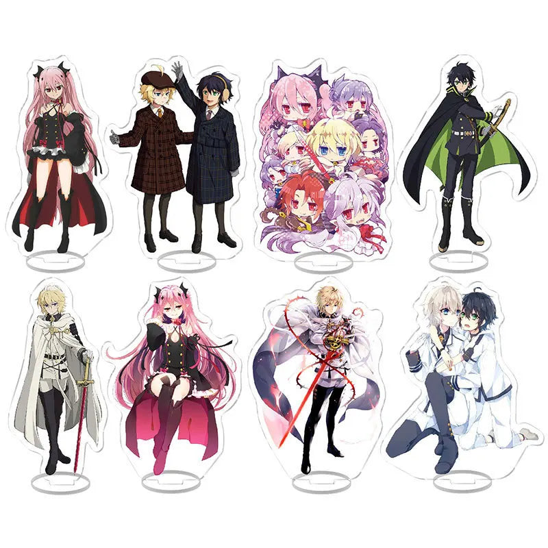 Japan Anime Seraph Of The End Acrylic Stands Model Figure Mikaela Hyakuya Cosplay Plate Holder Topper Birthday Fans Christmas