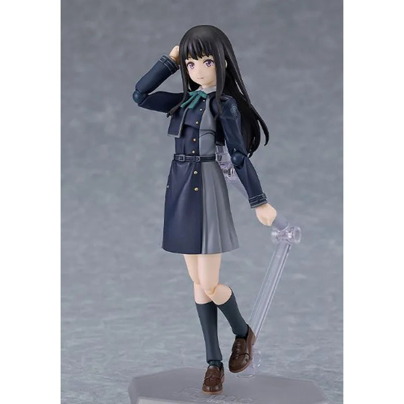 GSC Original Figma Lycoris Recoil Inoue Takina Anime Action Figures Toys for Boys Christmas Gift Collectible Model Ornaments