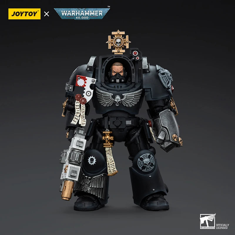 JOYTOY Warhammer 40k 1/18 Action Figures 14.3cm Iron Hands Captain in Terminator Armour