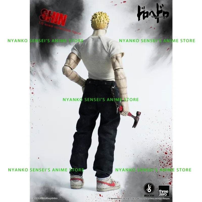 In Stock Threezero Dorohedoro Shin 3Z05610W0 1/6 Scale Action Figure Anime Models Toy Doll Gift Hobby Collectible