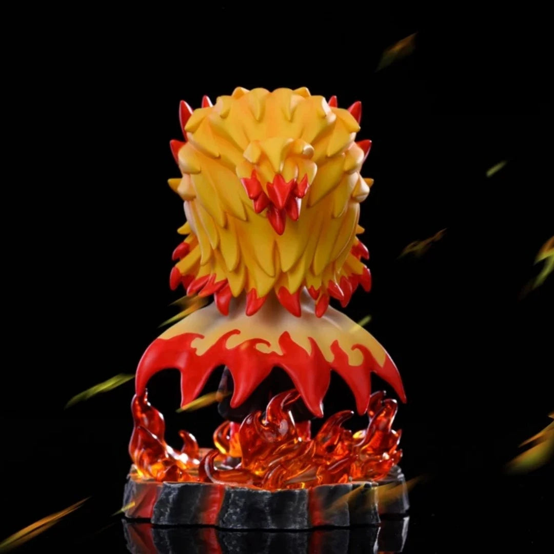 10cm/3.93in Anime Demon Slayer Figure Rengoku Kyoujurou Figure Collection Statue Model Toy Gift