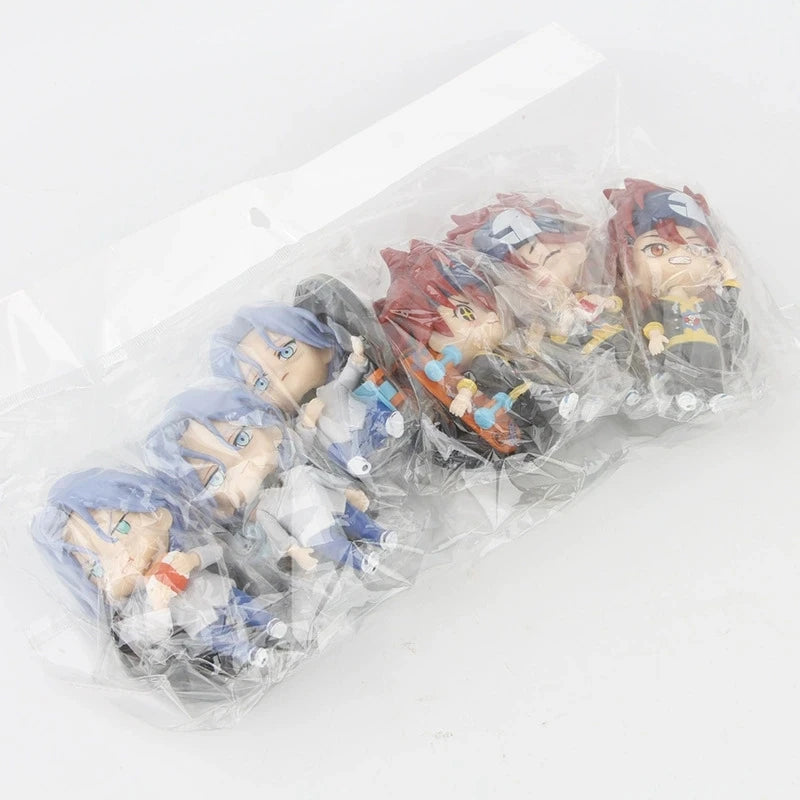 11CM  Anime SK8 The Infinity Figure Cartoon Cartoon 6 Unlimited Skateboard Solid Doll Cake Decoration Ornaments Model Doll  PVC