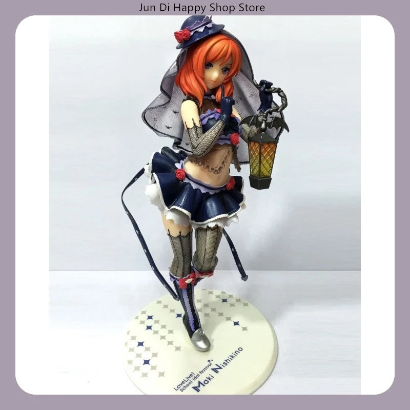 27cm Love Live! Maki Nishikino Halloween Anime Girl Figure Model Statue Collection Model Desktop Decoration Ornament Fans Toys