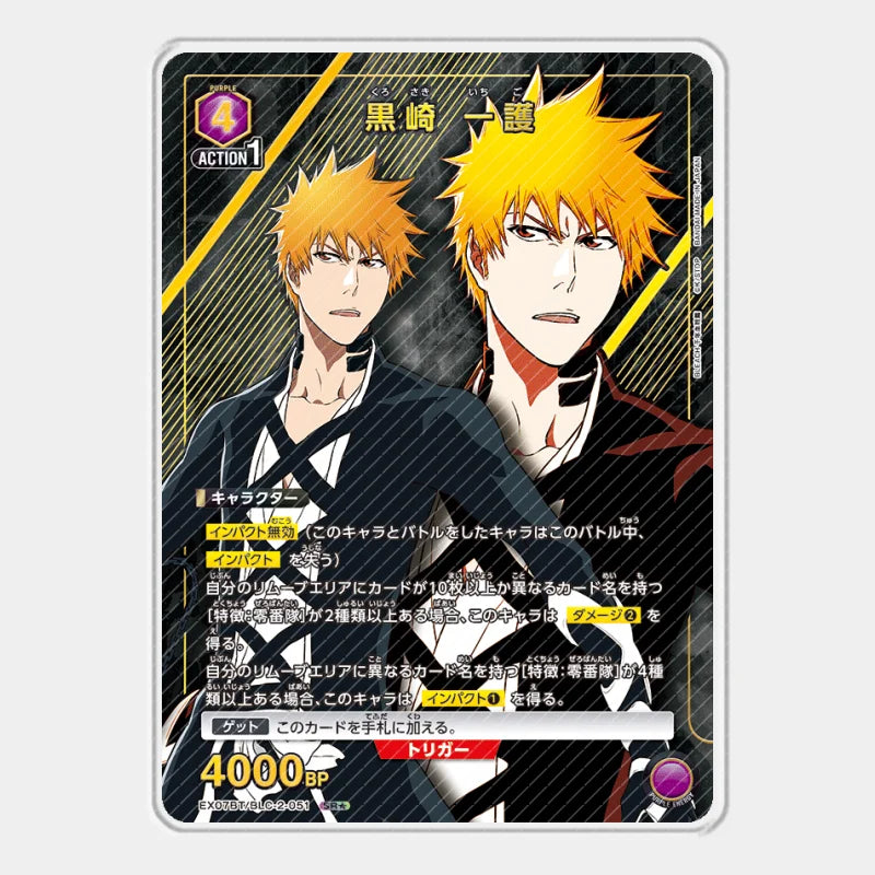 Acrylic Card UA Bleach Thousand-Year Blood War Kurosaki Ichigo Inoue Orihime Kuchiki Rukia Cards Anime Game Collection Toys Gift