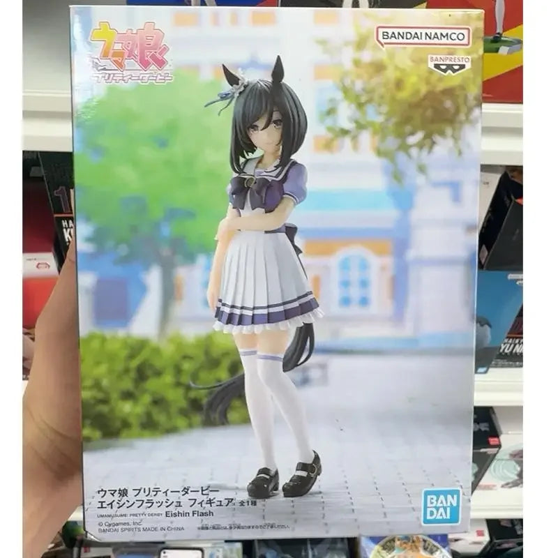 Original In Stock Brand New Bandai Banpresto Uma Musume Pretty Derby Eishin Flash Anime Action Figures Model Gift Decoration