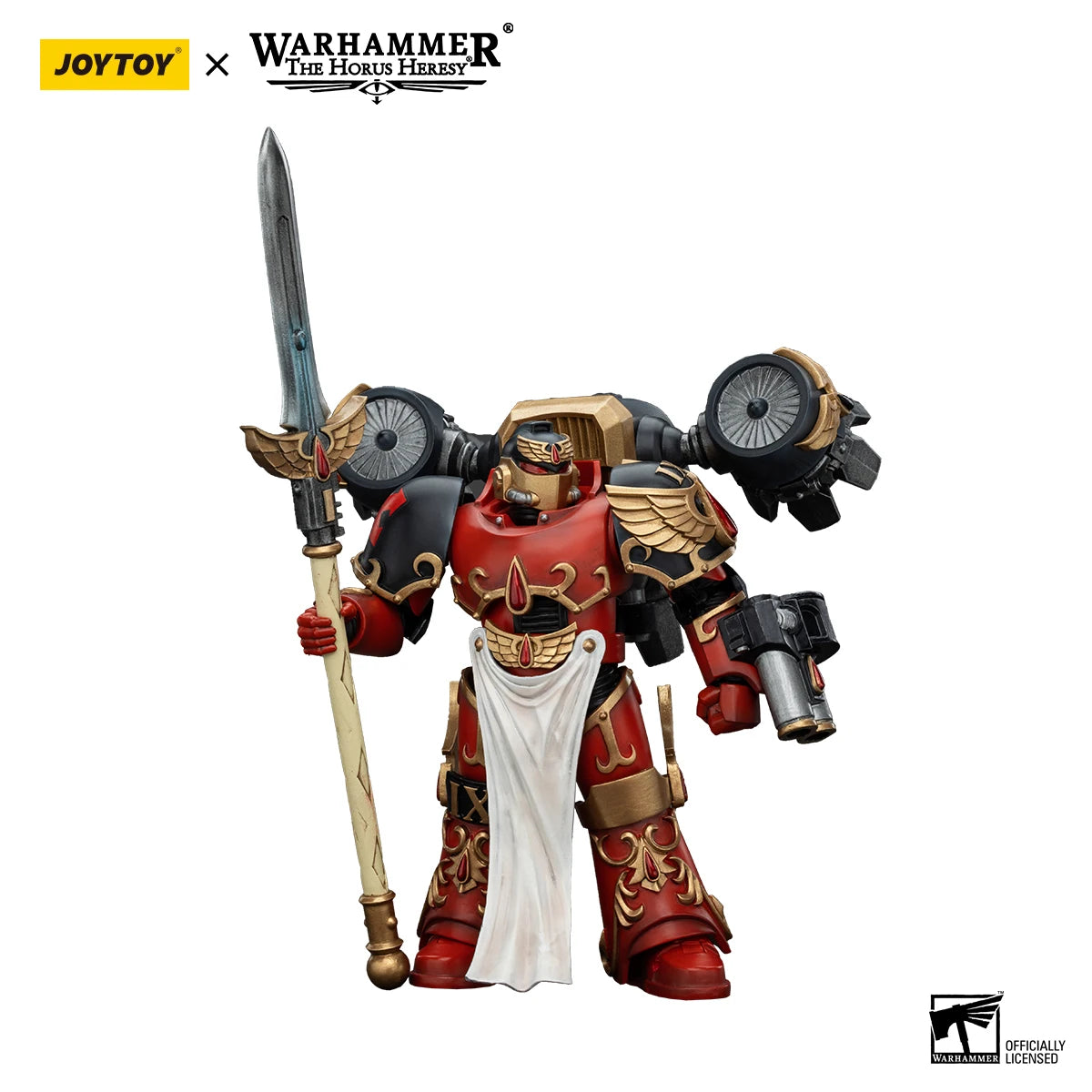 JOYTOY Warhammer 40k 1/18 Action Figures Anime 12.1cm Blood Angels Dawnbreaker Cohort Dawnbreaker Champion