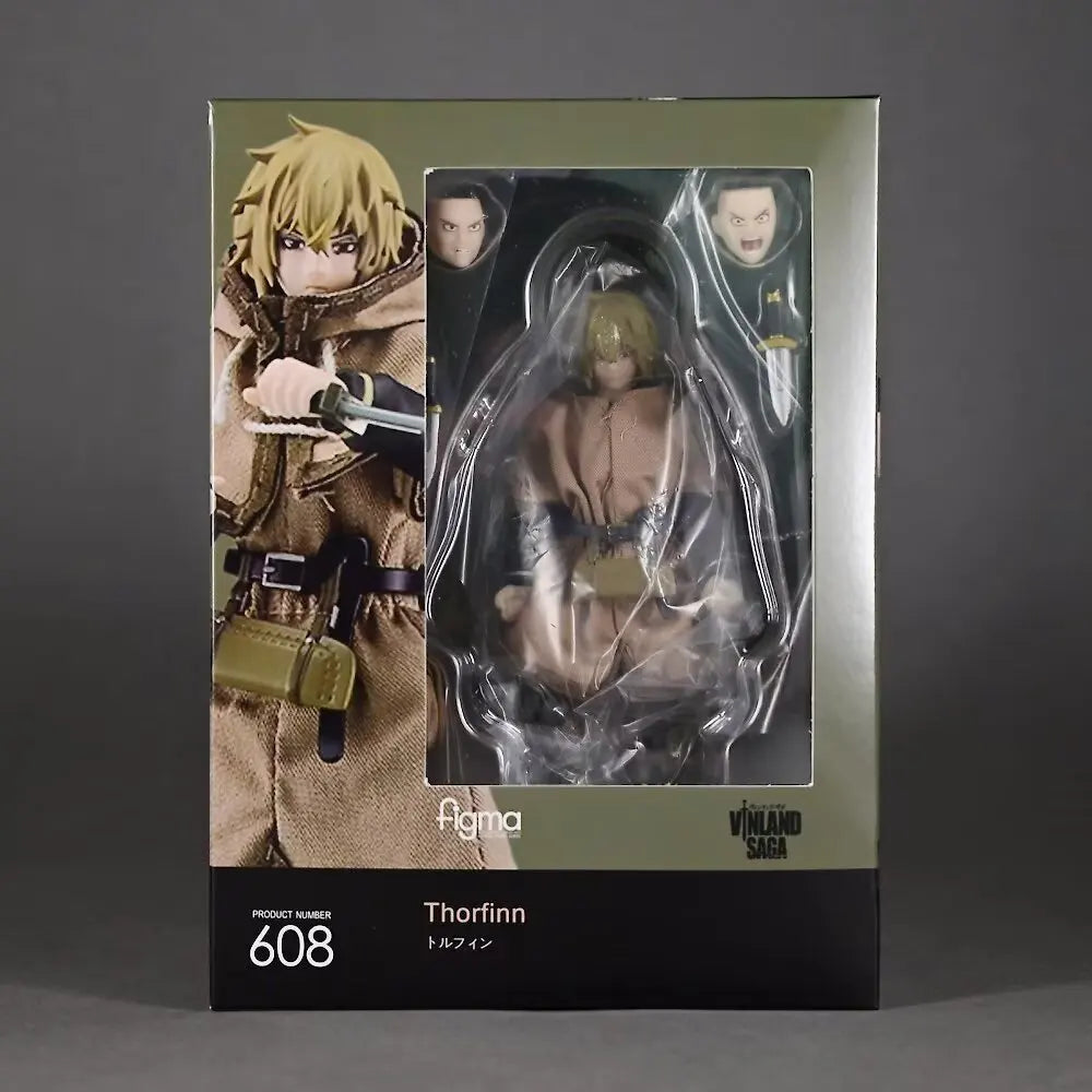 Figma 608 Vinland Saga Thorfinn Thorsson Anime Merchandise Action Figure Boxed Three Headed Sculpture Figurine Desktop Decoratio