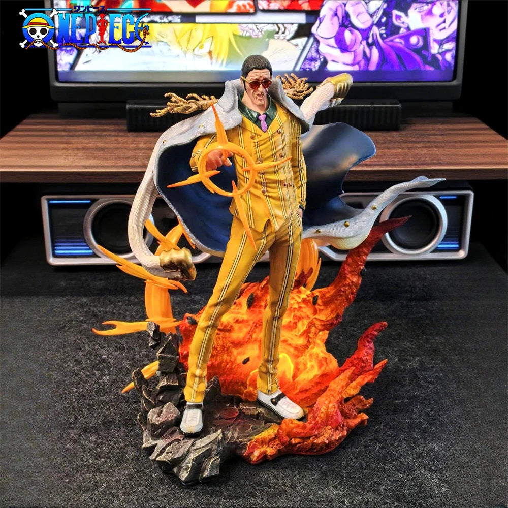 27.5cm/10.83in Anime One Piece Figure Borsalino Action Figures Pvc Statue Desktop Ornamen Collection Model Toys Gifts