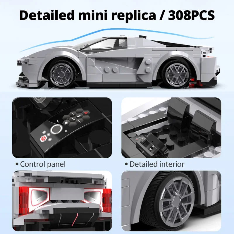 Cada RC APP Remote Control Lotus Sports Car Building Blocks City RC Vehicle Racing Car Bricks Gifts Toys for Boys Children gifts