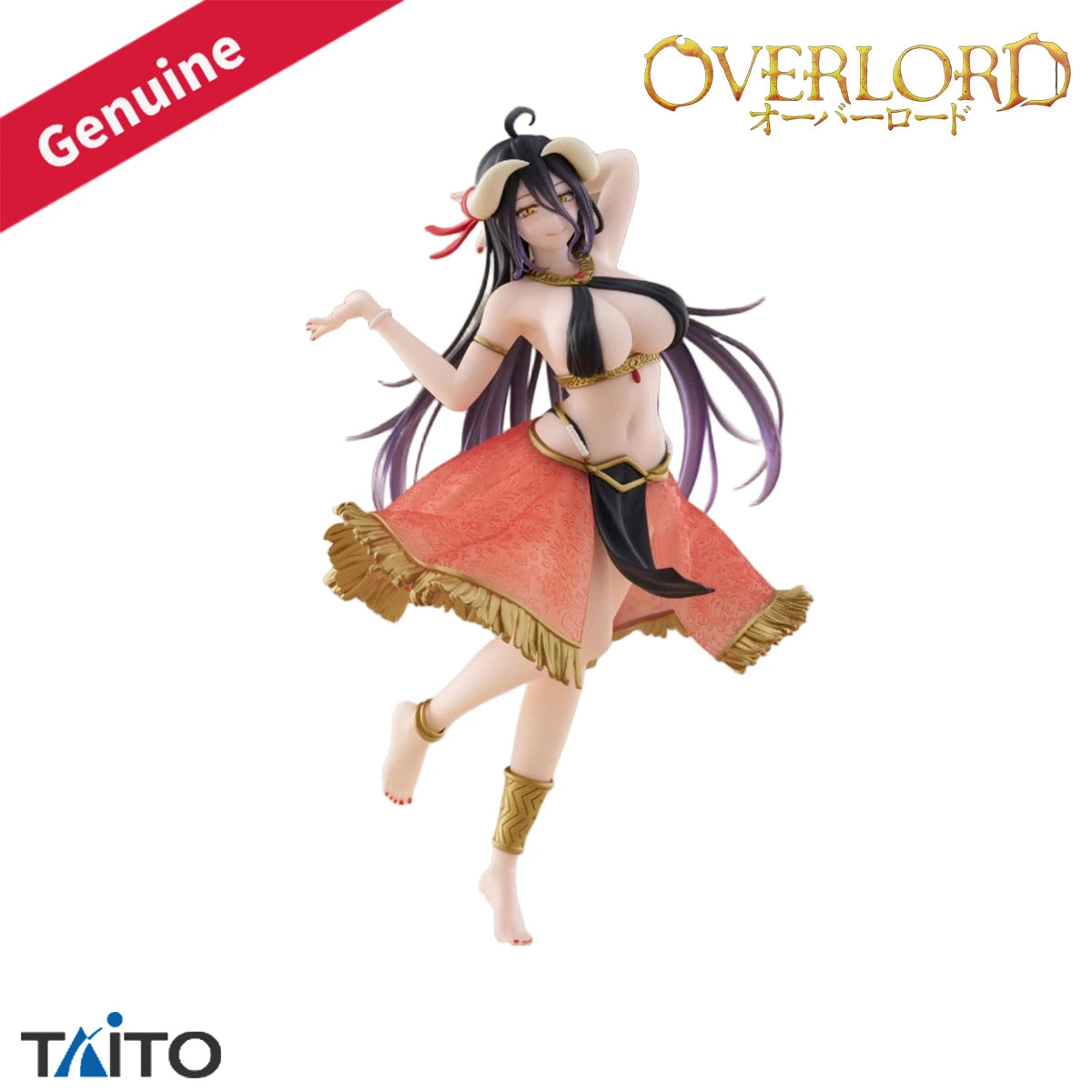 Original Genuine Taito Prepainted Coreful Figure Overlord Albedo Odoriko Ver. H=180mm Anime Character Model Figure Decoration