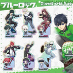 15cm Anime BLUE LOCK Figure Stand Model Isagi Yoichi Bachira Meguru Skateboard Birthday Tabletop Decoration Christmas Gift Toy