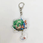 Anime SK8  Figure Keychain Bag Pendant Transparent Acrylic Cartoon Character Skateboard Key Chain Ring Jewelry Gift