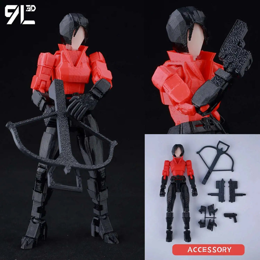 9L 3D Articulated Action Figure - Kaneki Ken From Tokyo Ghoul Lucky Dummy 13 Collectible One-Eyed Ghoul Ver Desktop Display Toys