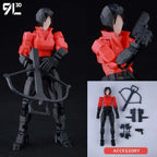9L 3D Articulated Action Figure - Kaneki Ken From Tokyo Ghoul Lucky Dummy 13 Collectible One-Eyed Ghoul Ver Desktop Display Toys