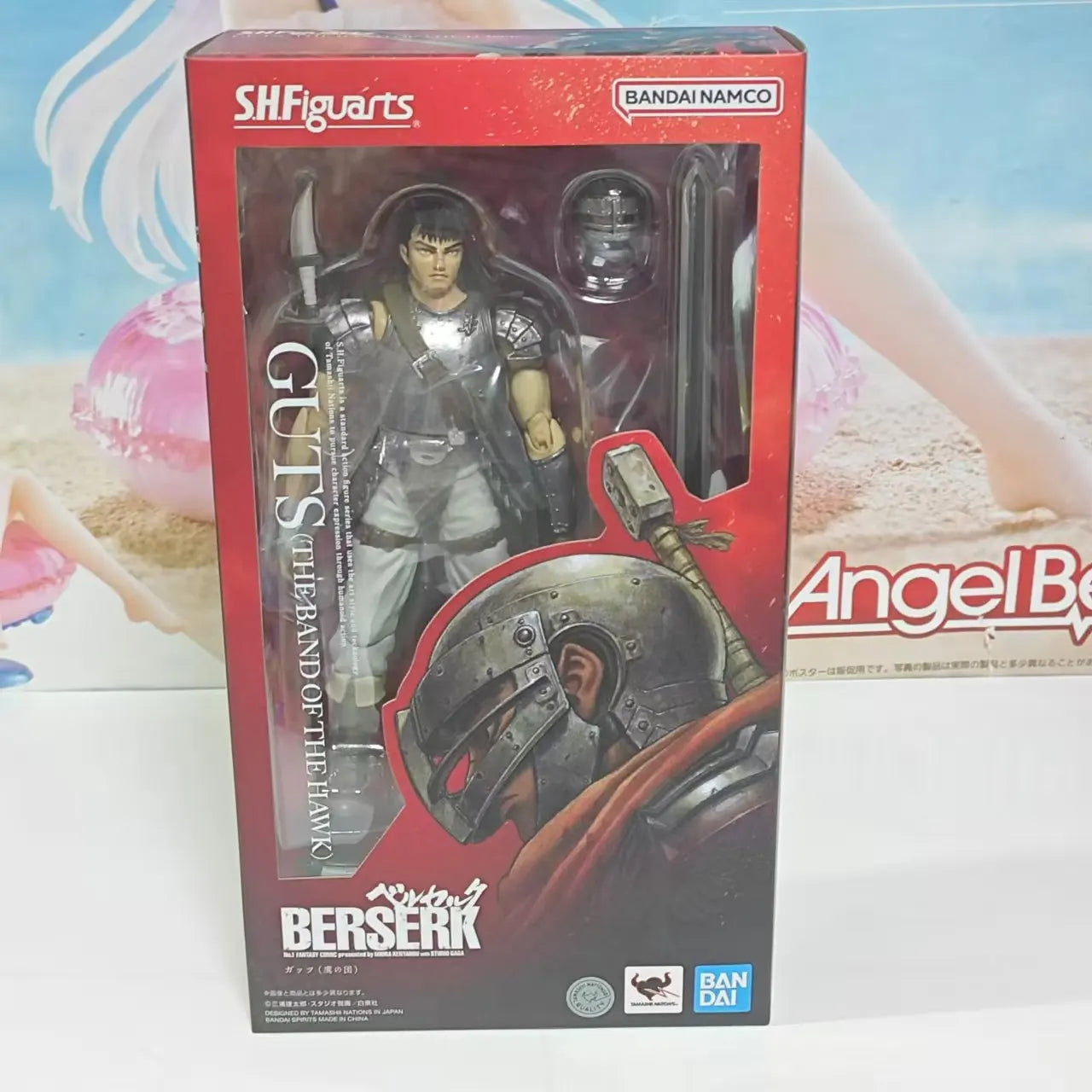 Original Bandai Anime Figure Berserk Guts S.H. Figuarts Action Figurine SHF Toys Model Collector Doll 16CM