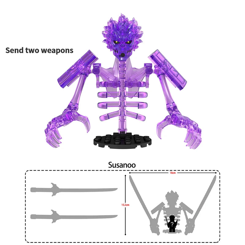 Naruto Animation Game Peripheral Toys Susanoo Sasuke Itachi Kakashi Obito Madara Shisui Anime Action Model Figures Collection