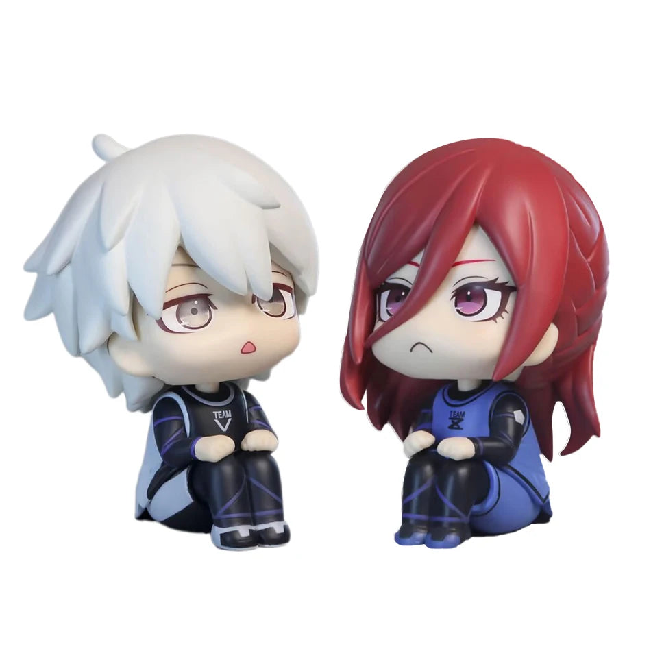 BLUE LOCK Action Figures Isagi Yoichi Bachira Meguru Anime Figure Q Version Figurine Collectible Model Children Toys Doll Gifts