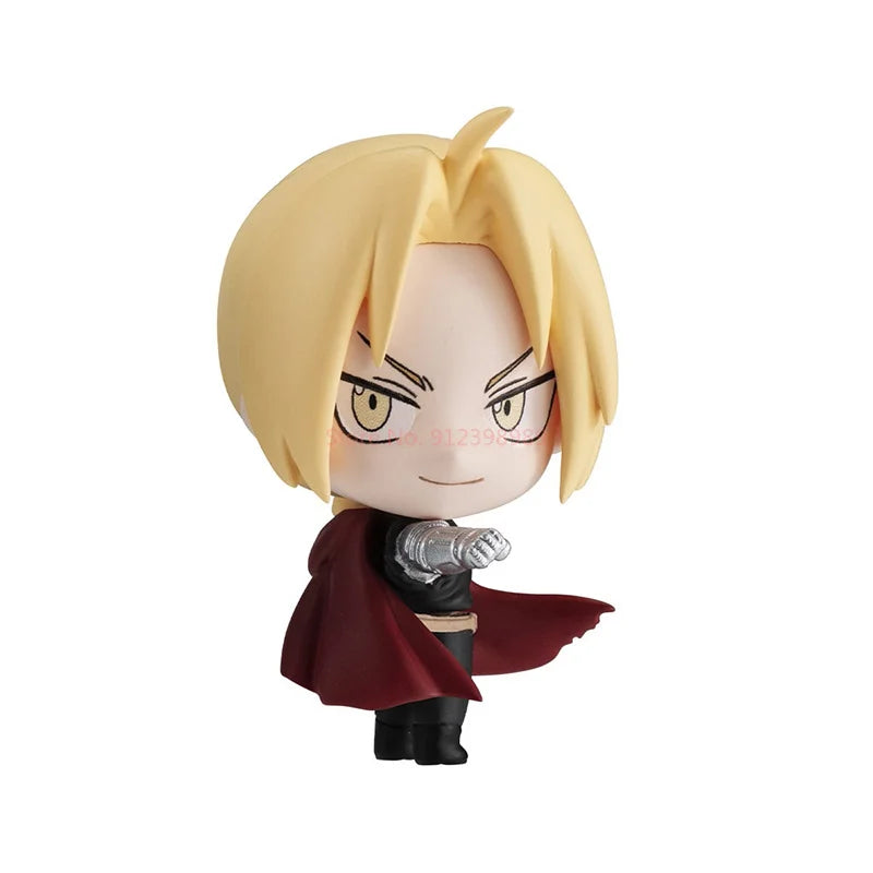 Bandai Gacha Scale Model Fullmetal Alchemist Edward Alphonse Roy Mustang Figurine Ornaments Action Figure Toys