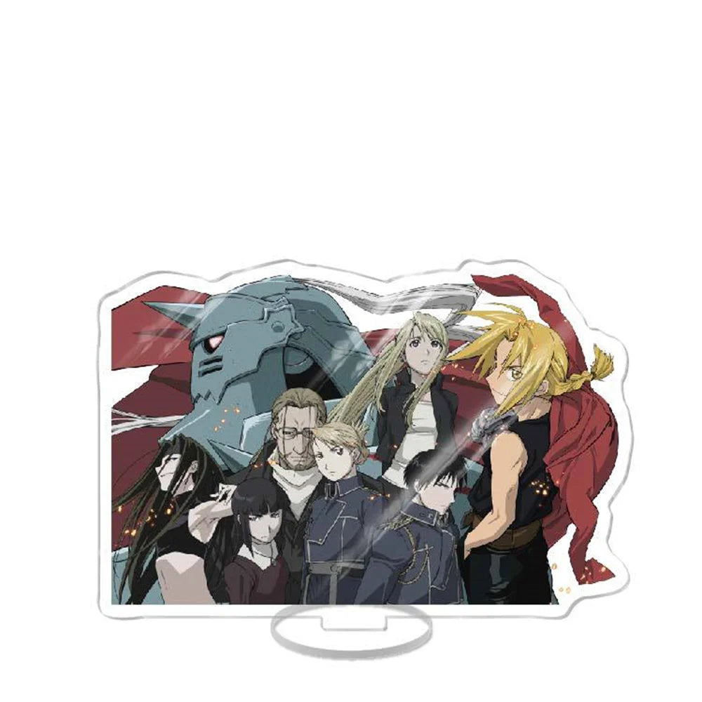 NEW Japan Anime Fullmetal Alchemist Acrylic Stand Model Figure Cosplay Plate Holder Topper Fans Christmas Desk Decor Plate Gift