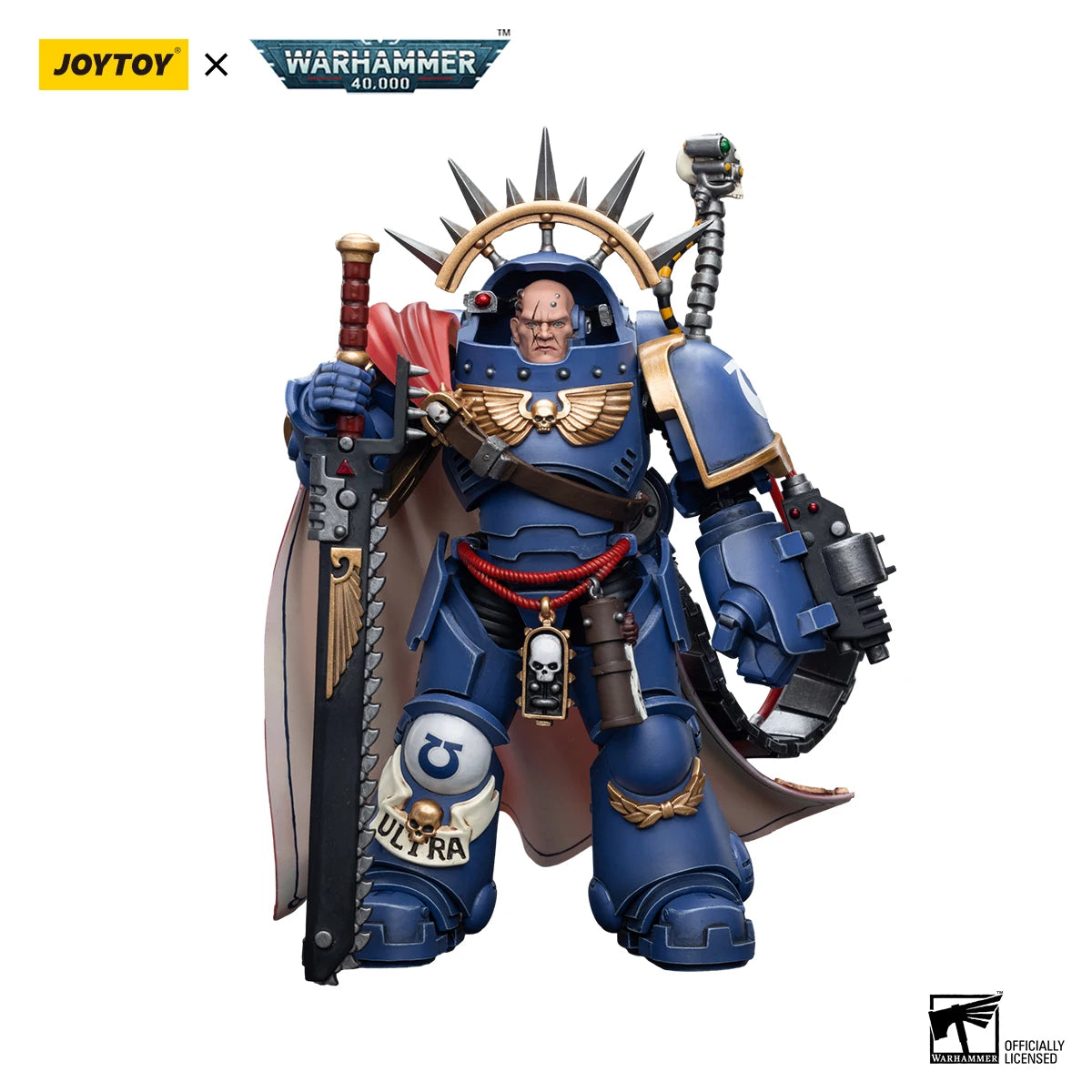 JOYTOY Warhammer 40k 1/18 Action Figures Ultramarines Captain in Gravis Armour