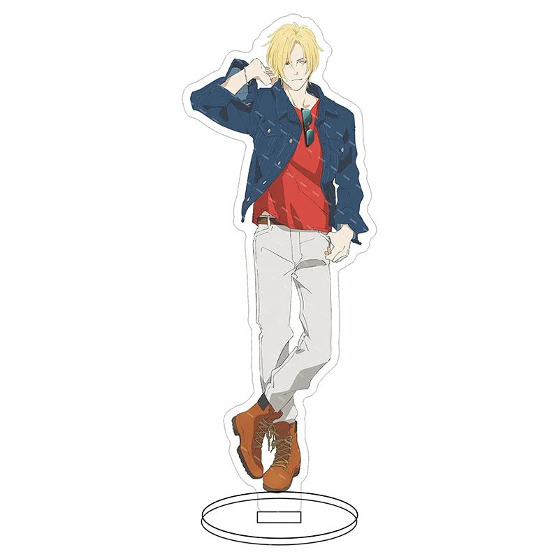 Cute Anime Banana Fish Ash Lynx Acrylic Stand Model Plate Gif Figure Display Wholesale Desk Decor Badge Charms Souvenir Cartoon