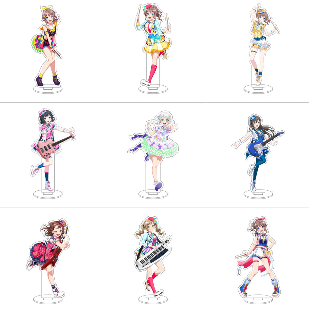 Anime BanG Dream! Acrylic Stand Ornaments Taki Shiina Rui Yashio Rei Wakana Kokoro Tsurumaki Figure Stand Halloween Gifts