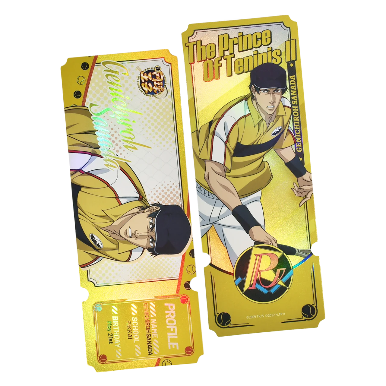 New Prince of Tennis Genuine Laser Ticket/Bookmark Collection Hobby Toys Echizen Ryoma Syusuke Fuji Atobe Keigo Kunimitsu Tezuka