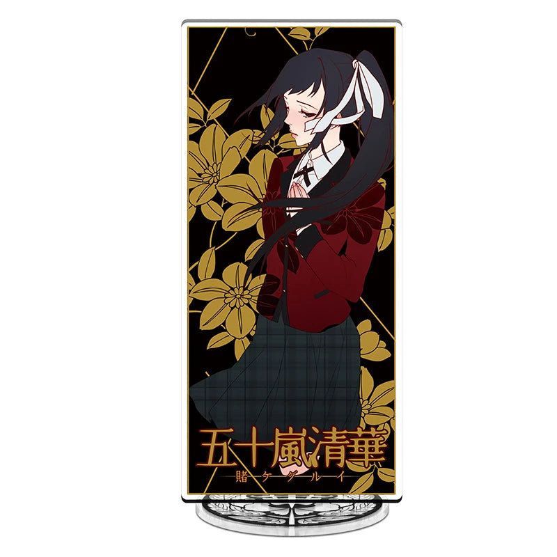 Anime Kakegurui Acrylic Stand figure Yumeko Jabami/Mary Saotome/Kirari Momobami Stand Plate Cosplay Prop Decor Cartoons Gifts