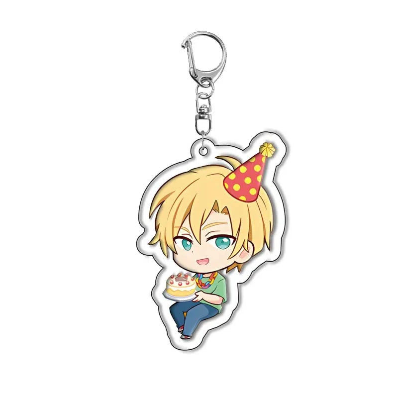 Anime Cartoon Banana Fish Figure Characters Acrylic Keychain Car Keychain Women Men Bag Accessories Charm Pendant Jewelry Gifts