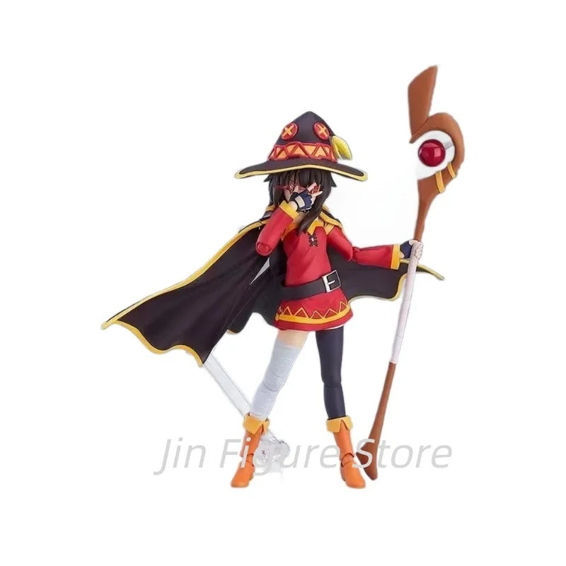 Figma 407 KonoSuba God's Blessing on This Wonderful World Anime Figure Megumin Figures Cute PVC Statue Collectible Model Toys