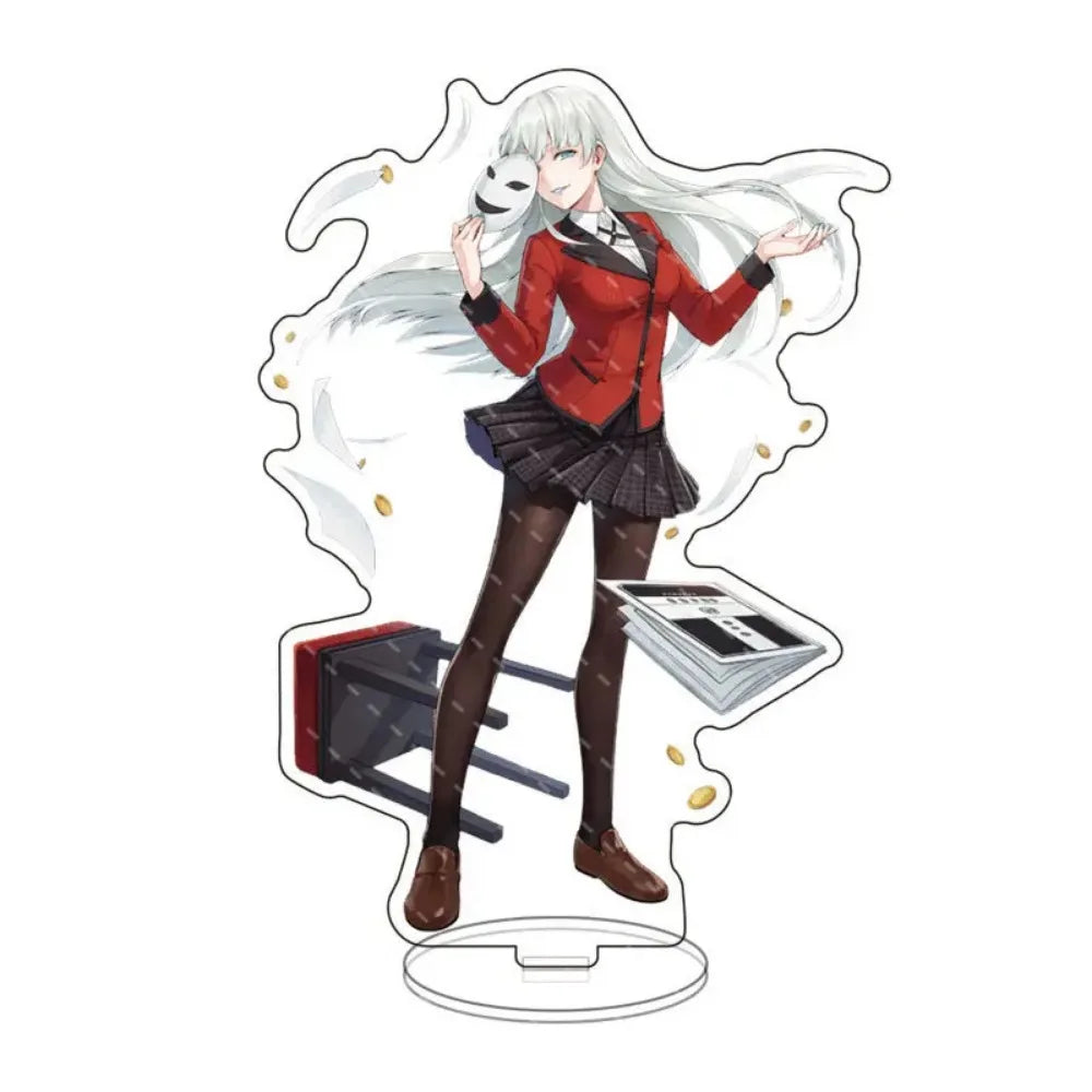 Anime Peripheral Cute Cartoon Stand Jabami Yumeko Figure Standing Home Decoration Home Living Room Show Model Display Prop