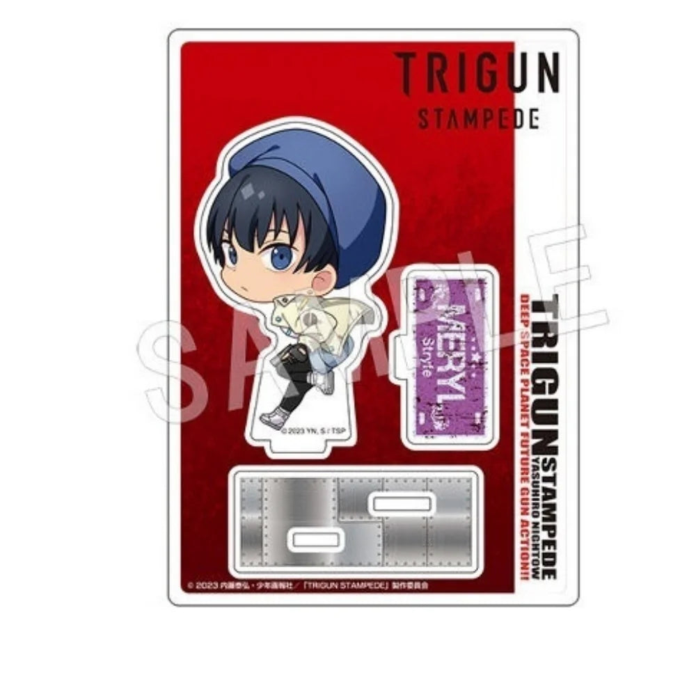 Anime Trigun Stampede Plate Desk Decor Nicholas D. Wolfwood Collection Ornament Vash The Stampede Acrylic Standing Model Gifts