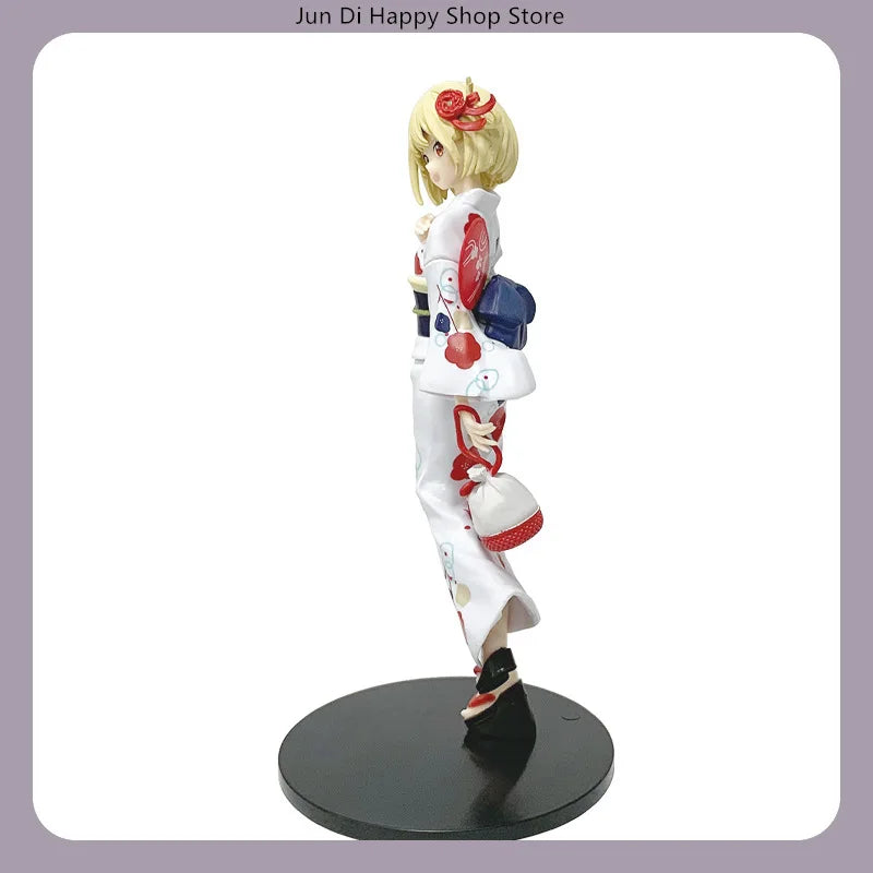 Lycoris Recoil Chisato Nishikigi & Takina Inoue Yukata Summer Kimono 20cm Anime Figure Statue Desktop Decoration Gift