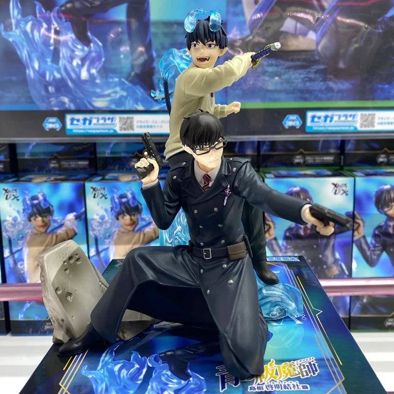 100% Genuine Sega Blue Exorcist Okumura Rin Yukio Pvc Collector Ornament Anime Figure Model Toy Gift New and Unopened In Stock