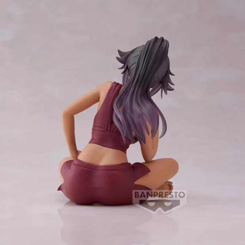 Bandai Original Anime Bleach Shihouin Yoruichi Relax Time Action Figure Pvc Figurine Toys Doll Collection Statue Model