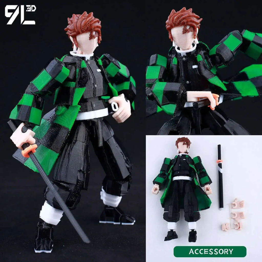 9L3D Printed Jujutsu Kaisen Mahoraga Figure Dummy13 Lucky13 Multi-Jointed Poseable Anime Model Collectible Toy Gift