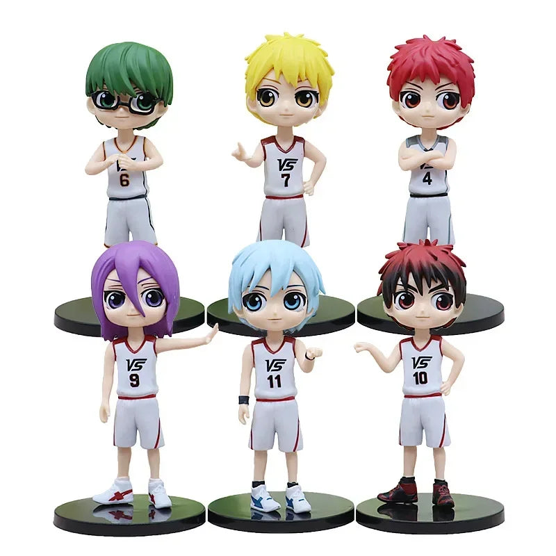 Anime Kuroko basketball action figure 6 styles white uniform Kuroko Tetsuya Teppei Kagami Taiga collectible toy for boys gift