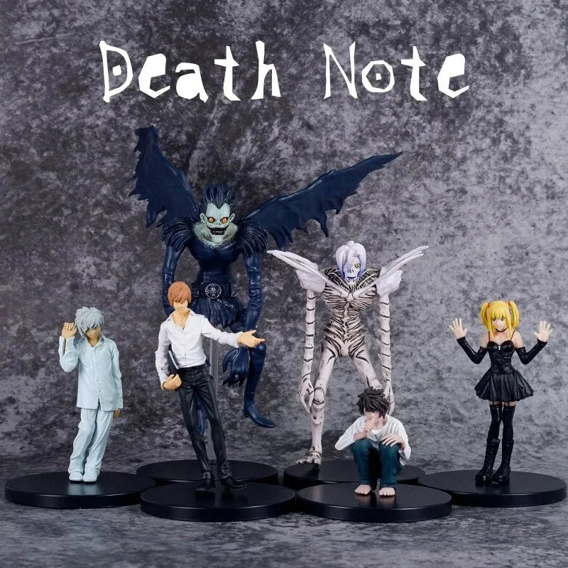 Anime Figure DEATH NOTE Yagami Light Ryuk MisaMisa PVC Standing Model Pose Static Doll Gift Ornaments  Sculpture Q version 9CM