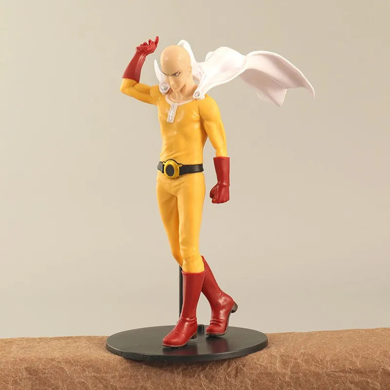 18CM Anime Figure ONE PUNCH-MAN Figure Bald Saitama Tatsumaki Standing Figure Model Toy Static Collection Desktop Ornaments PVC
