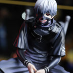 Tokyo Ghoul Kaneki Ken Sitting Figure Double Head Sculpt Replaceable Arms PVC Anime Statue Desktop PC Case Decor Collection Gift