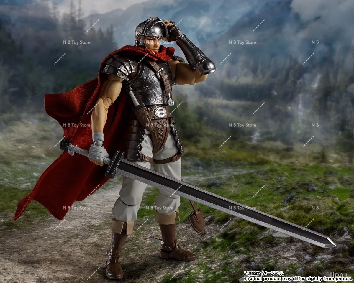 in Stock Original Anime Figure Bandai Berserk Guts S.H. Figuarts Action Figure SHF Toys Collector Model 16CM Doll Gifts