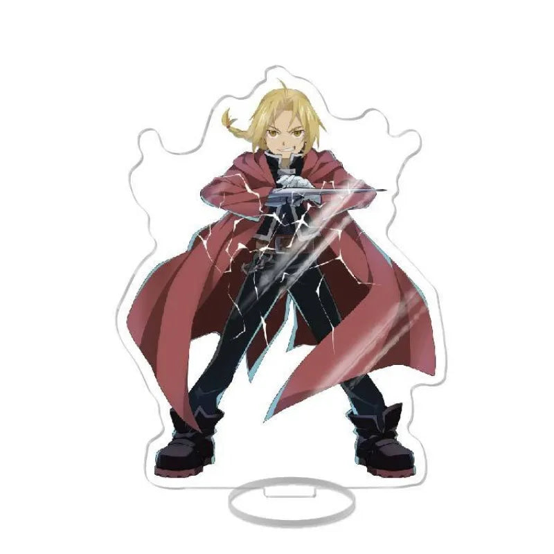 Fullmetal Alchemist Figure Acrylic Standing Signs Anime Edward Elric Character Ornaments Model Standing Sign Decorations Gifts