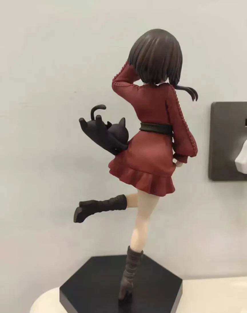 In stock 2025 Japanese original anime figure Megumin red dress ver action figure collectible model toys for boys