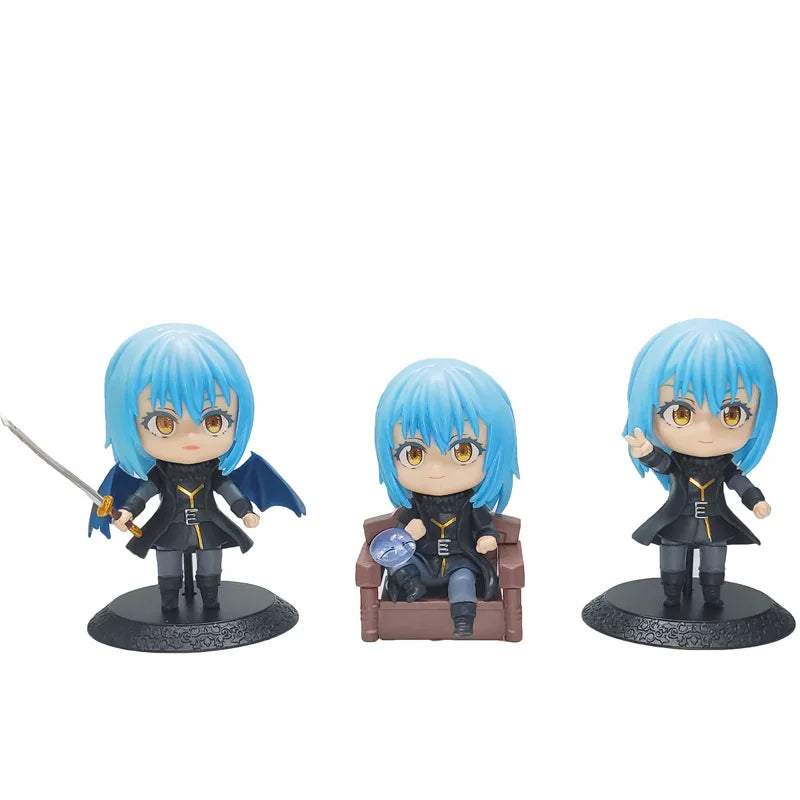 3Pcs/1Set Anime Figure Milim Nava That Time I Got Reincarnated As a Slime PVC Cute Action Figure Model Kid Toys Gift
