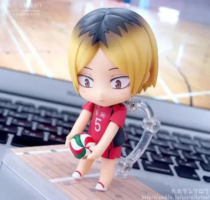 10CM Anime Haikyuu Kozume Kenma Q Version kawaii Joint replaceable Action Figures PVC Model Statue Desk Decor Doll Toy Gifts